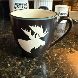 Bass Pro Shops Moose Design Black Mug